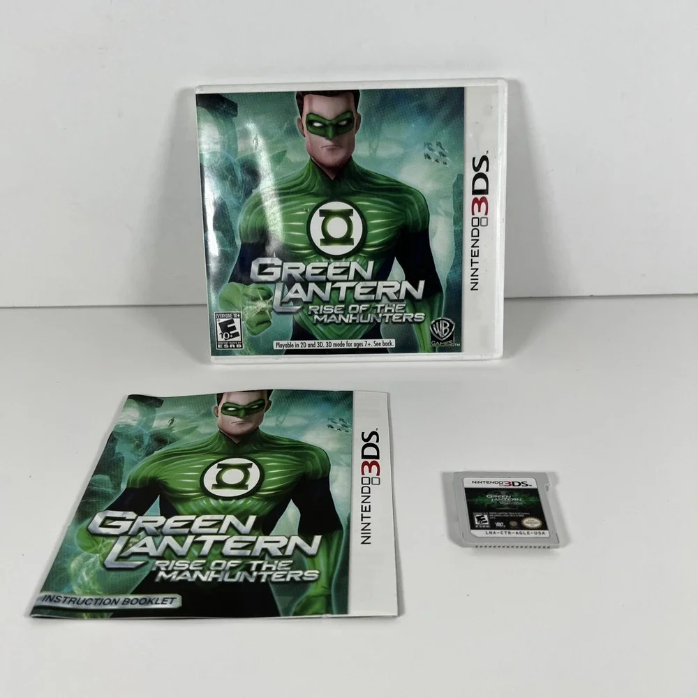Nintendo 3DS - Green Lantern Rise‎ of the Manhunters CIB With Manual